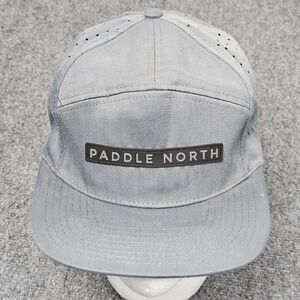 Paddle North 5 Panel Hat Gray Perforated Kayak Canoe Outdoor Cap Minnesota